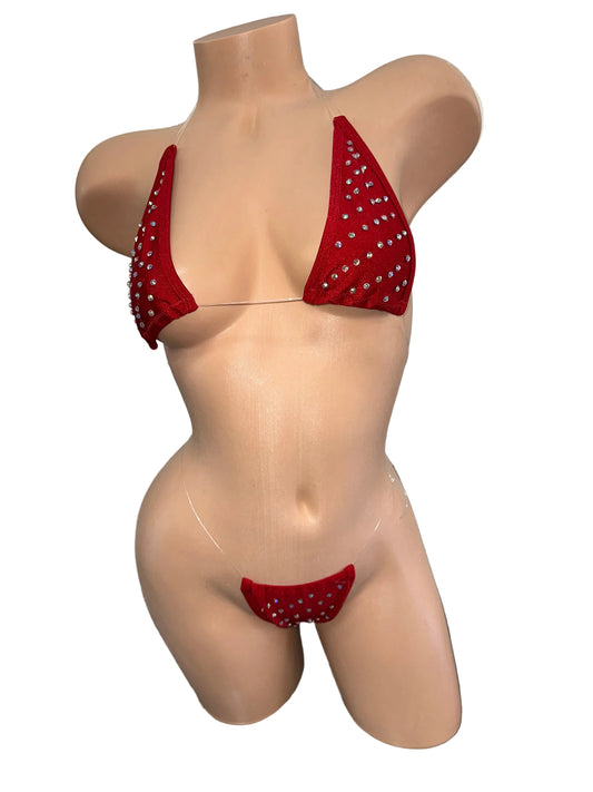 Red Clear String Micro-Kini Light Stones
