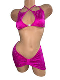 HOT PINK SKIRT SET