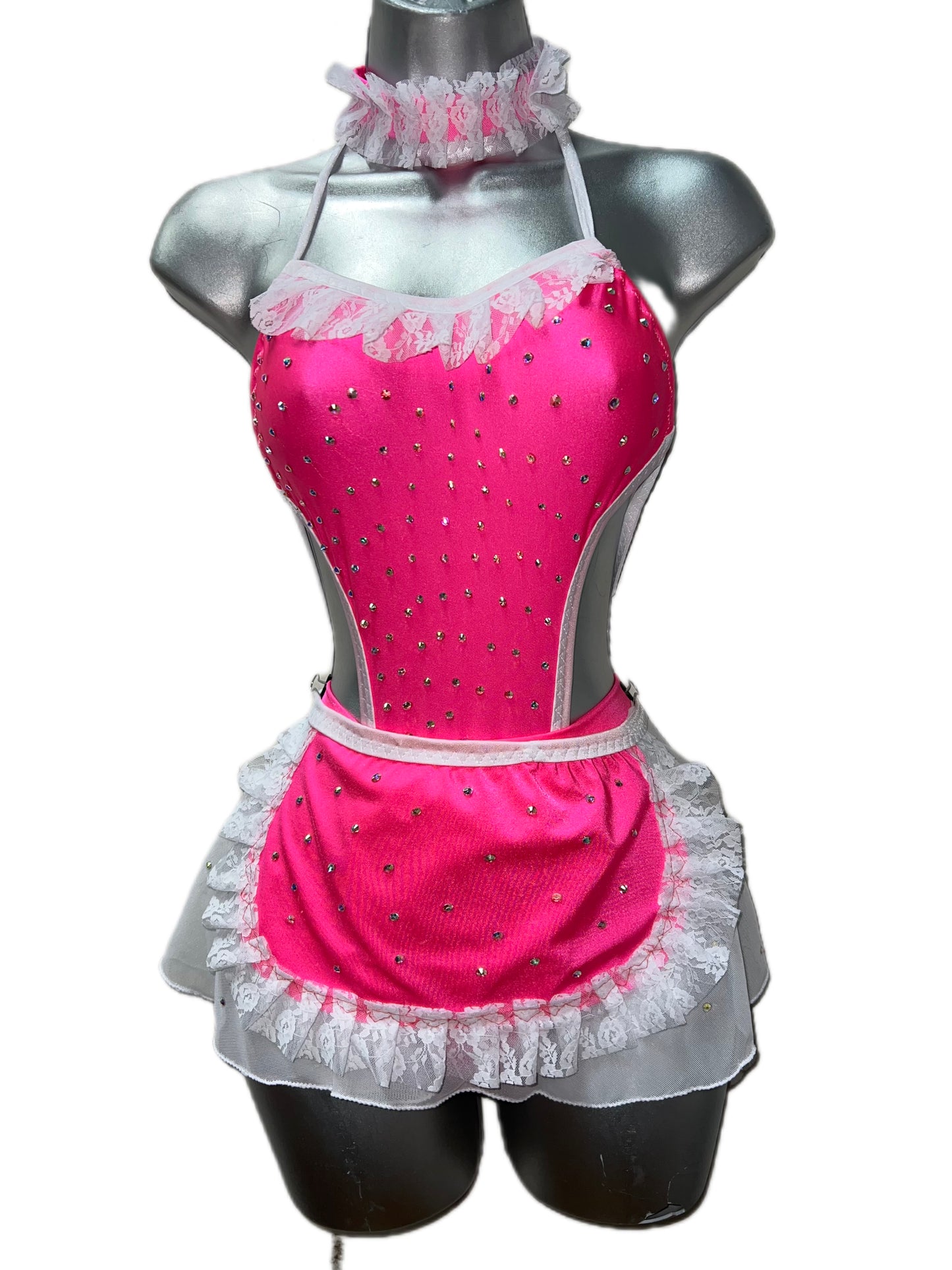 HOT PINK MAID COSTUME