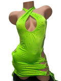 NEON GREEN SHORTS ONE PIECE