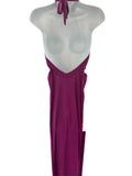 PURPLE GOWN WITH SLITS