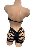 BLACK SHORTS SET