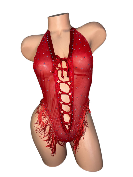 RED BODYSUIT