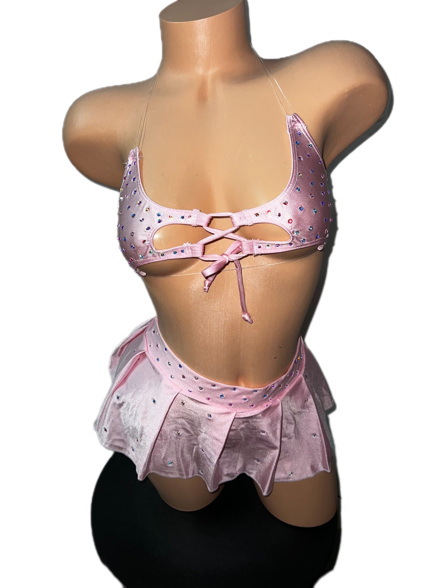 BABY PINK SKIRT SET