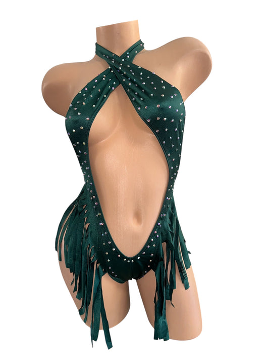 EMERALD GREEN BODYSUIT