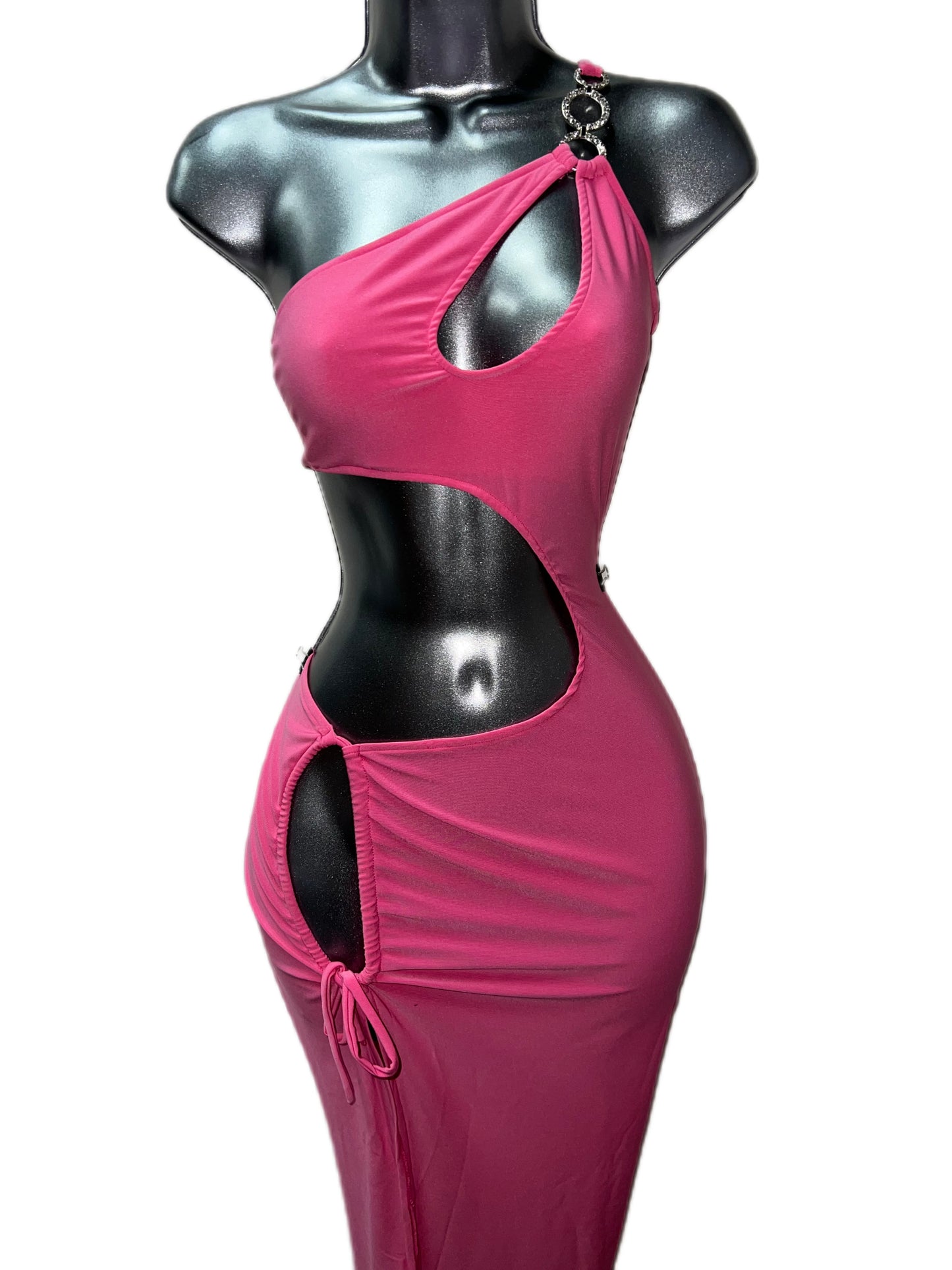 PINK CUT-OUT DRESS