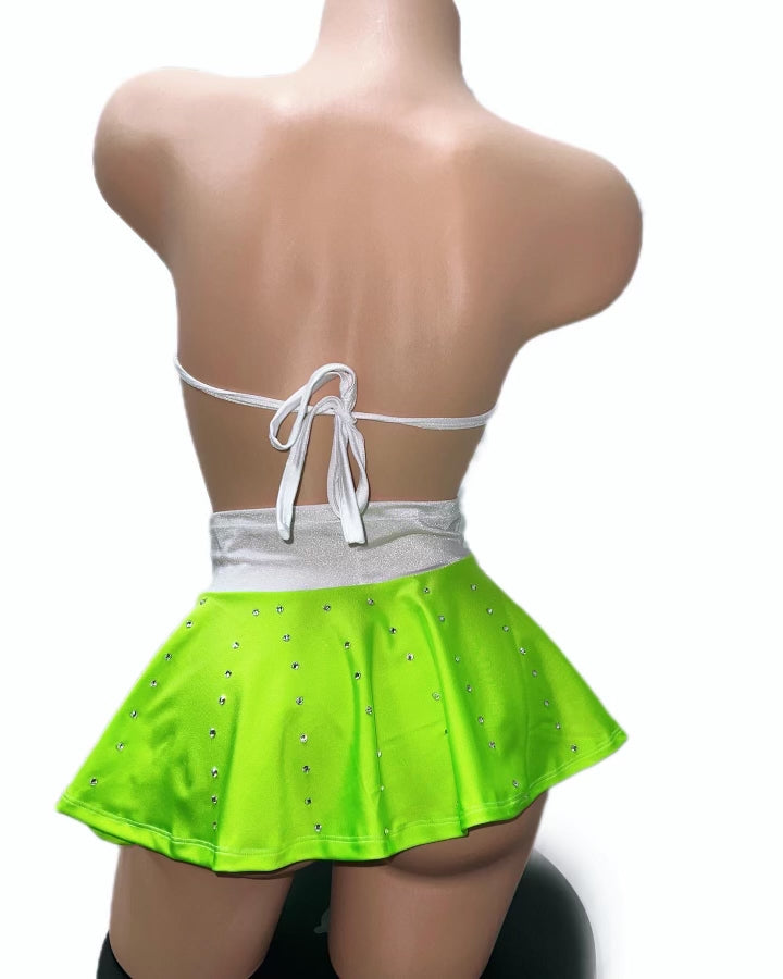GREEN SKIRT SET