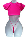 PINK SLING SHOT TWO PIECE