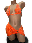 ORANGE SKIRT SET