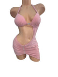 BABY PINK SHORT DRESS