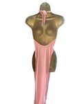 BABY PINK GOWN WITH SLITS
