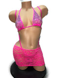 HOT PINK SLING SHOT WITH SKIRT