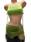 GREEN TWO PIECE SET