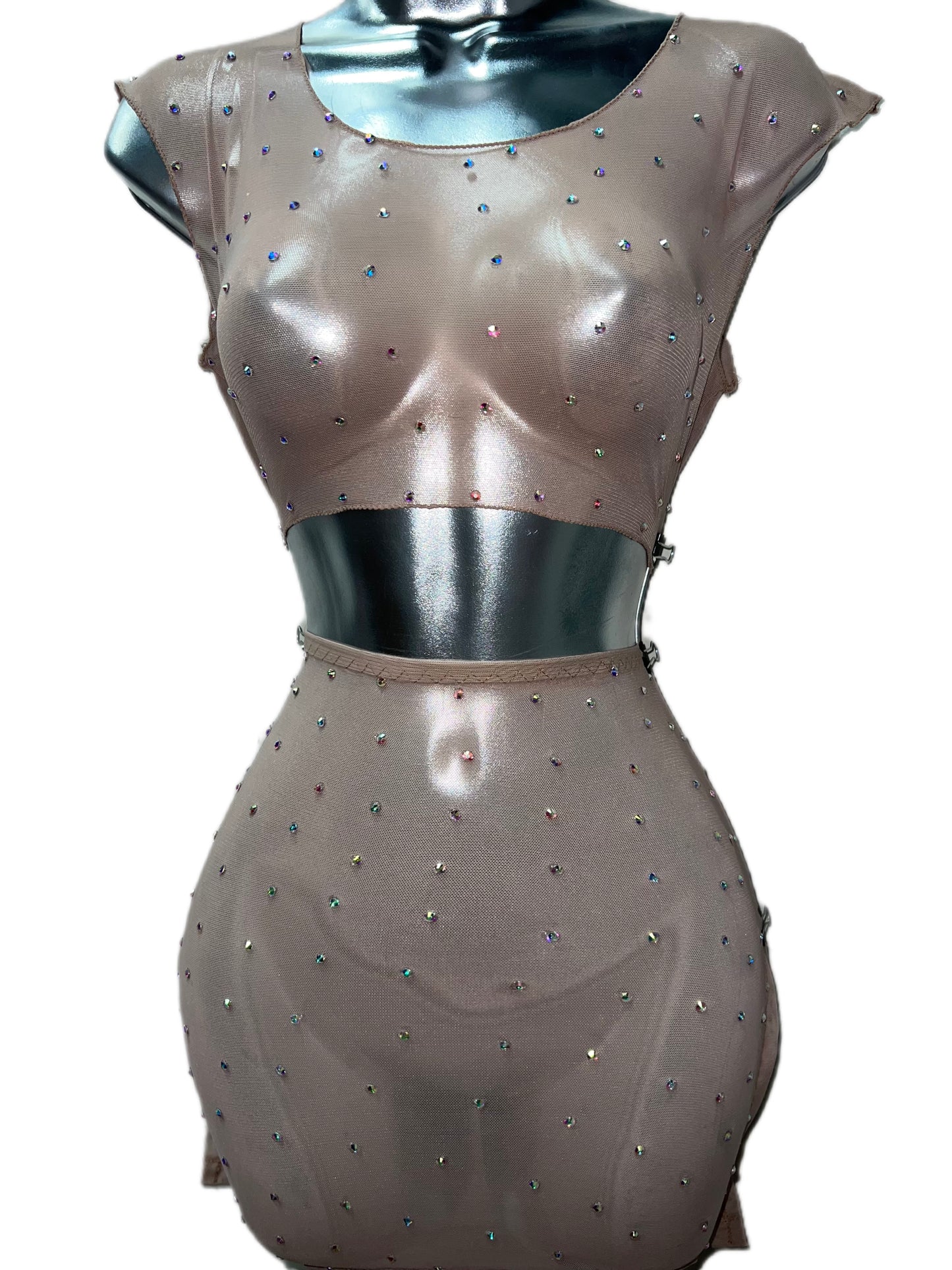 NUDE SKIRT SET