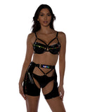 6503 - 2PC Pride Light-Up Vinyl Bra Set