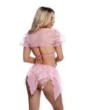 6716 - Butterfly & Sequin Multi Layered Tie Skirt