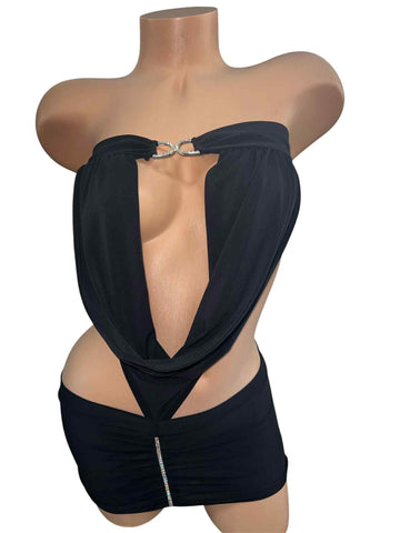 BLACK SHORT DRESS