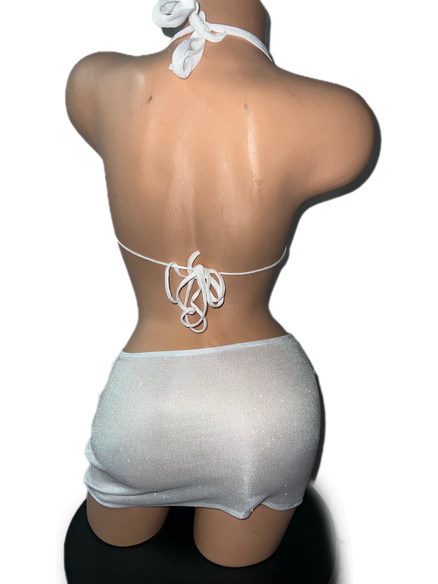 WHITE SKIRT SET