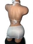 WHITE SKIRT SET