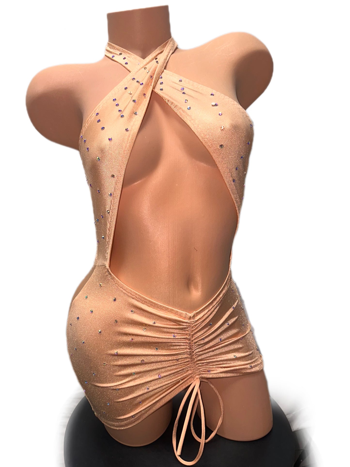 PEACH NUDE DRESS