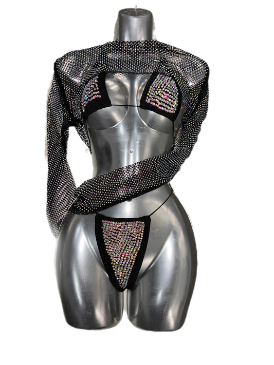 SLINGSHOT & RHINESTONE SLEEVE