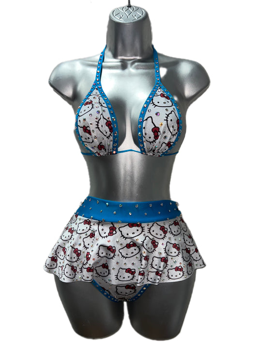 HELLO KITTY THREE PIECE SKIRT SET