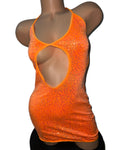 ORANGE SEQUIN DRESS