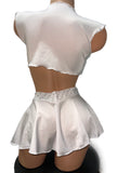 WHITE SKIRT SET