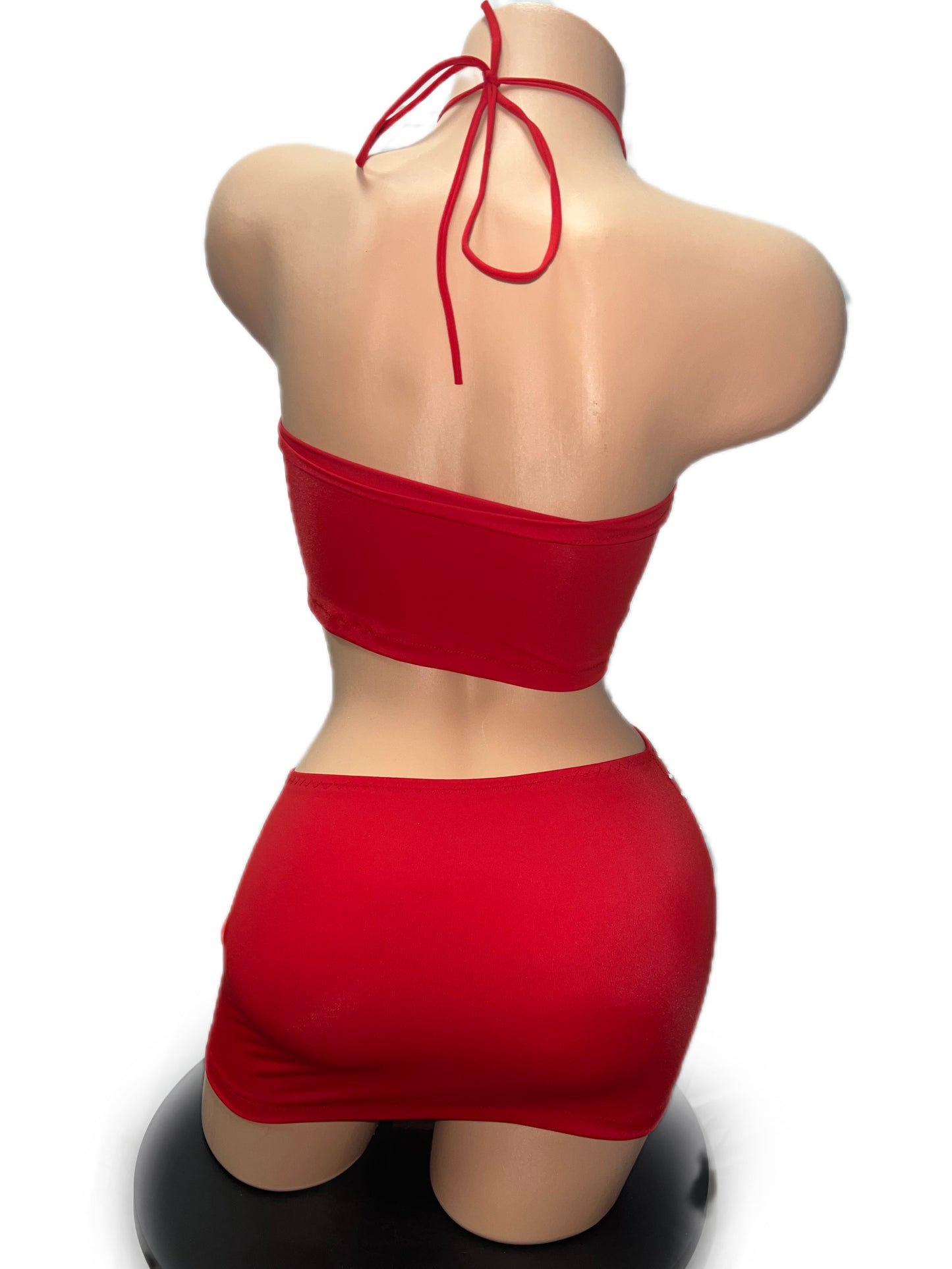 RED SKIRT SET