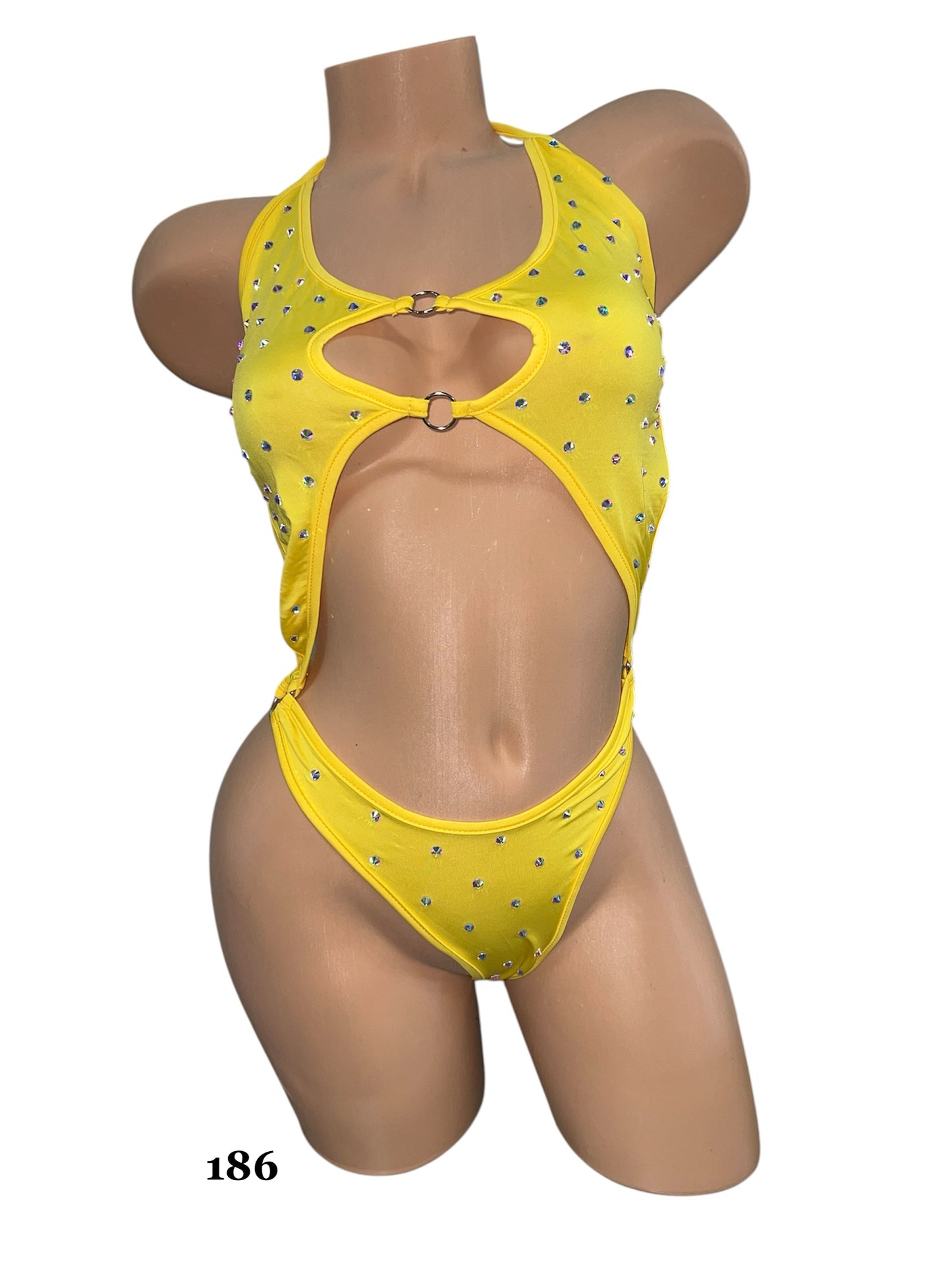 YELLOW ONE PIECE BODYSUIT