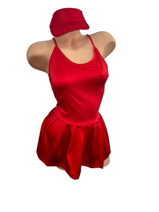 RED GOLF OUTFIT THEMED DRESS