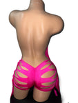 PINK SHORT SET WITH FRINGE