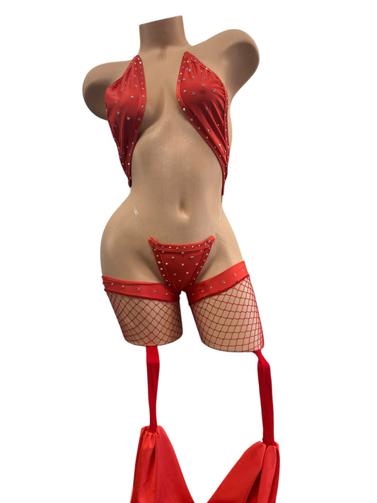 RED THREE PIECE SET