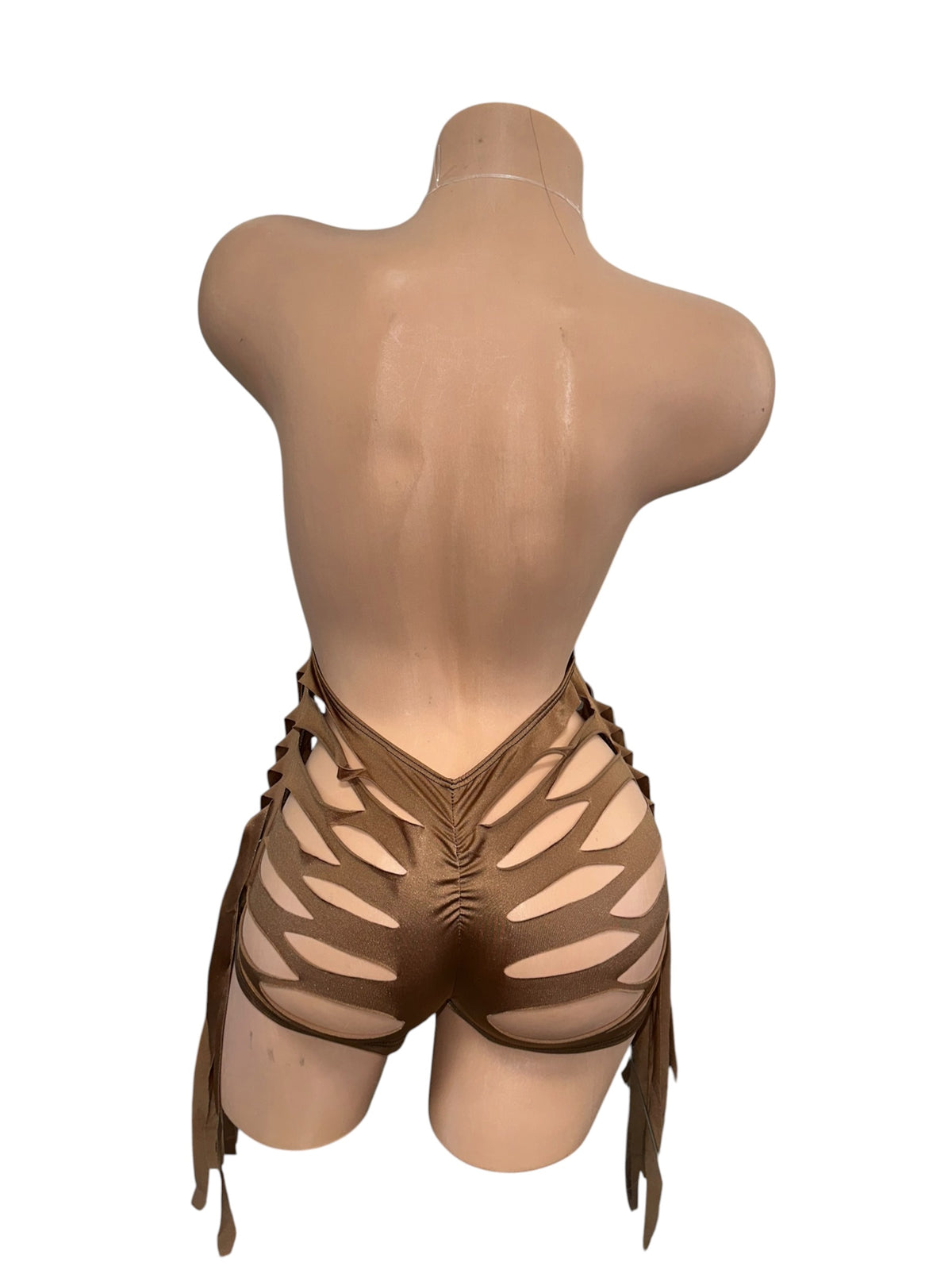 Tan Y2K Shorts