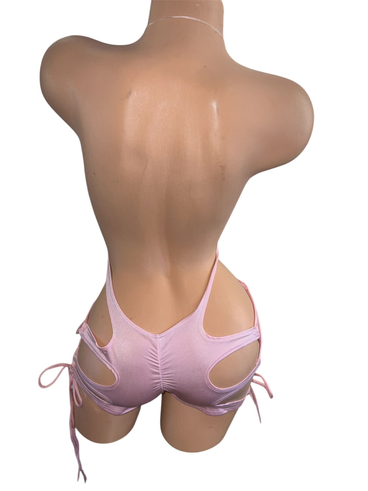 BABY PINK ONE PIECE SHORTS