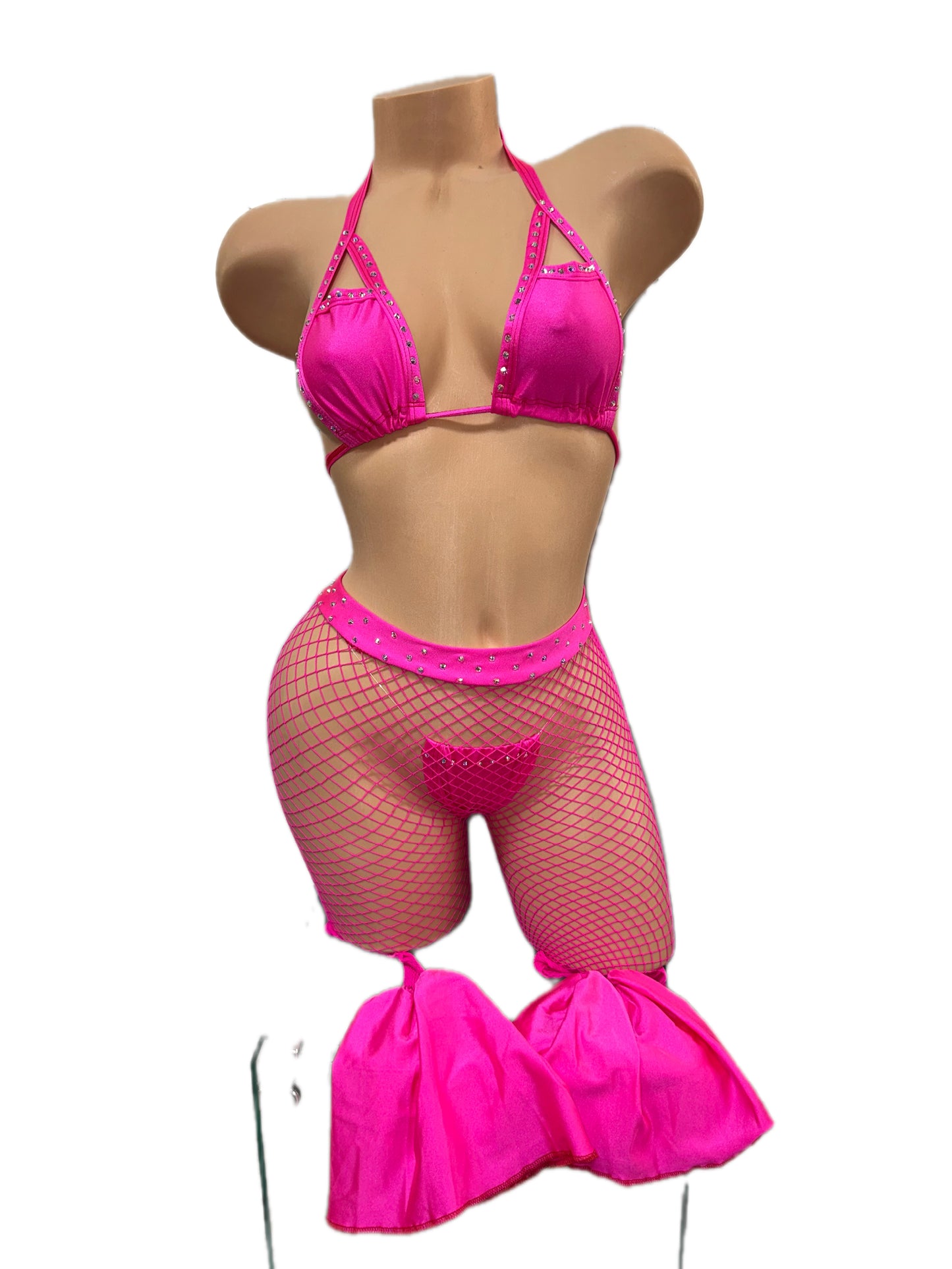 PINK NET TWO PIECE