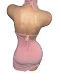 BABY PINK SHORT DRESS