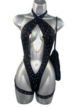 BLACK BODYSUIT W/ MONEYBAG
