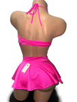 HOT PINK SKIRT SET