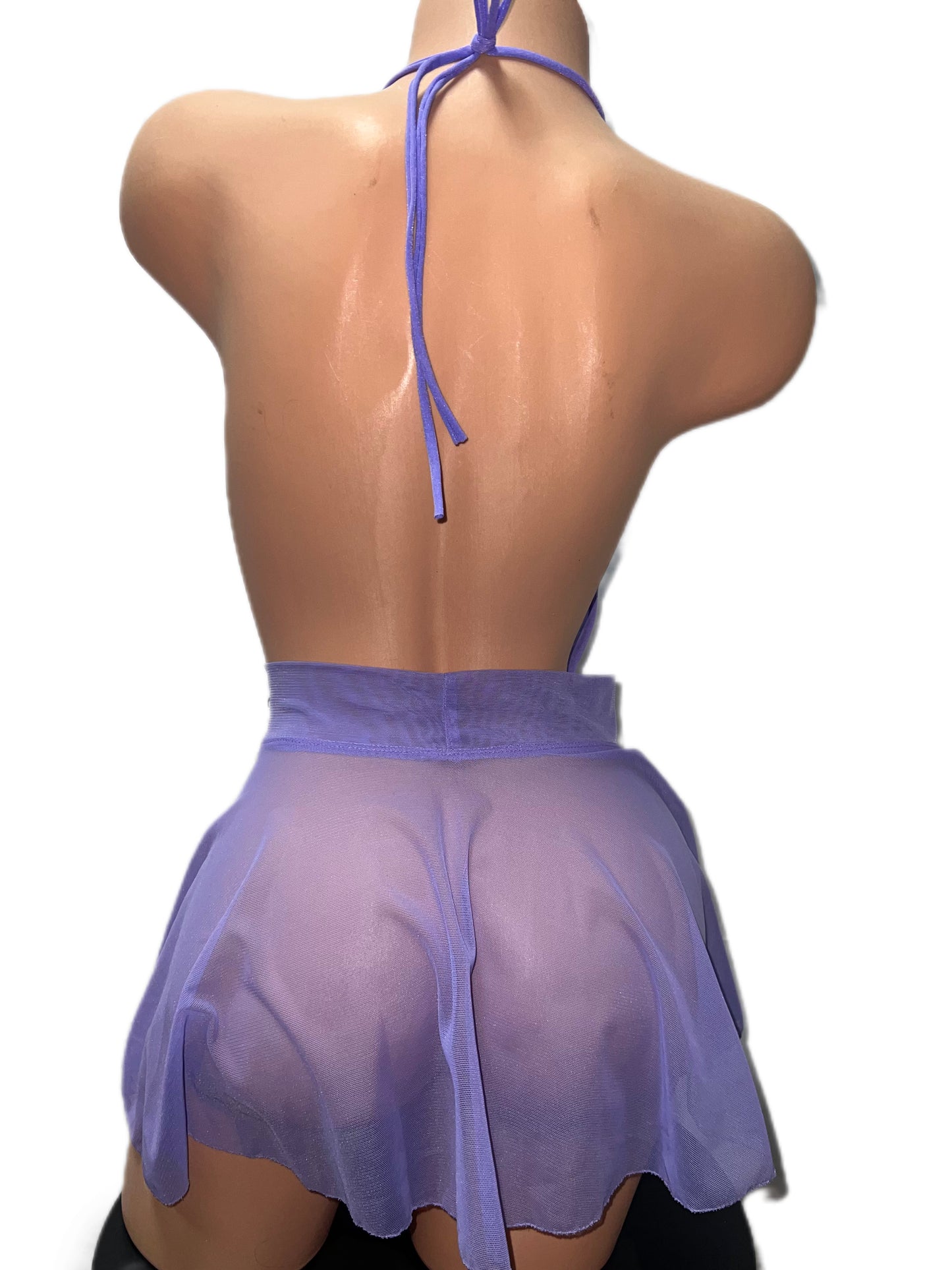 LAVENDER MESH DRESS