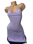 PURPLE SPARKLY DRESS