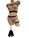 BLACK FISHNET OUTFIT