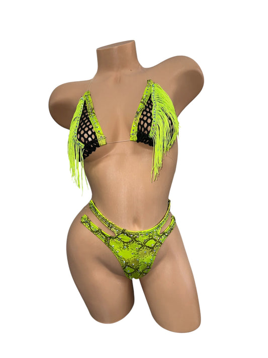 SNAKE PRINT TWO PIECE