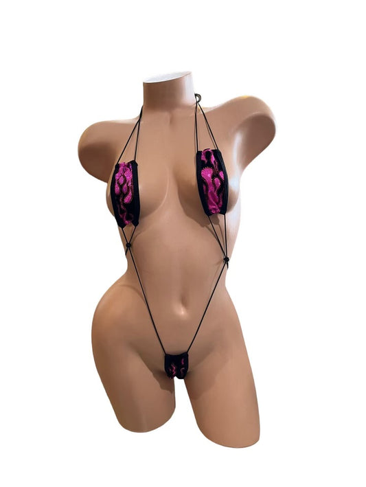 PINK AND BLACK SLINGSHOT