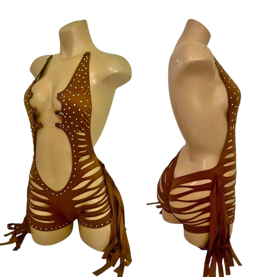 BROWN ONE PIECE