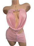 BABY PINK SHORT DRESS