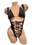 BLACK 2PC BODYSUIT