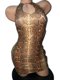 SNAKE PRINT DRESS