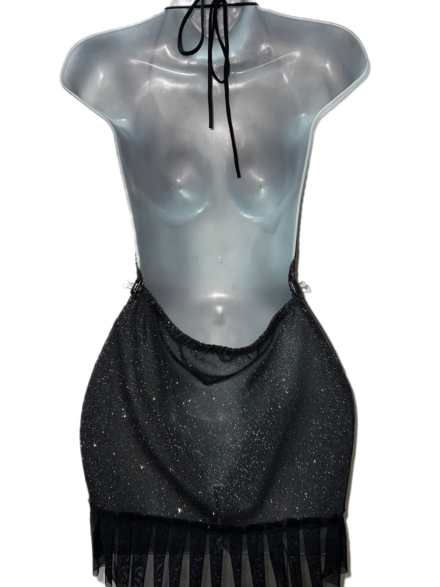 BALCK MESH DRESS
