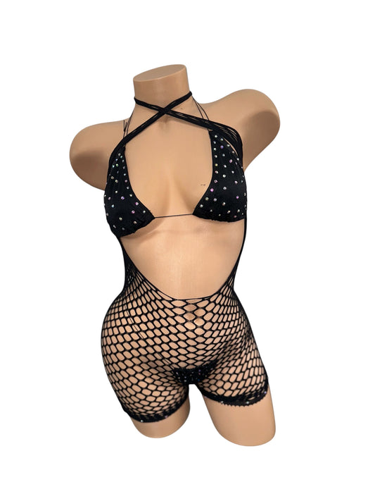 THREE PIECE NET OUTFIT